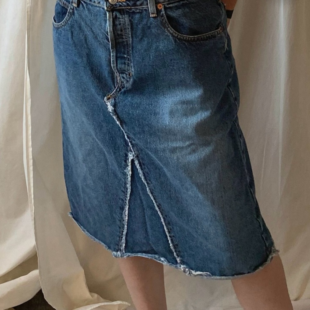 Vintage Y2K Gap Midi Jean Skirt